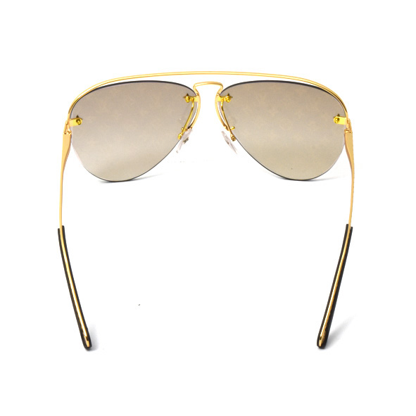 ルイヴィトン サングラス メンズ レディース グリース ゴールド クリアブラウンレンズ Louis Vuitton Z1366E 中古