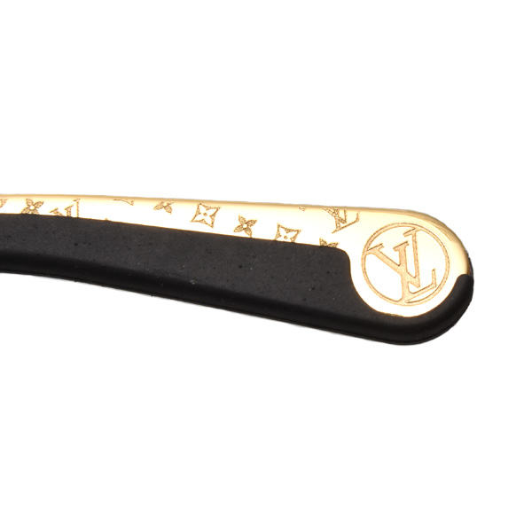 ルイヴィトン サングラス メンズ レディース グリース ゴールド クリアブラウンレンズ Louis Vuitton Z1366E 中古