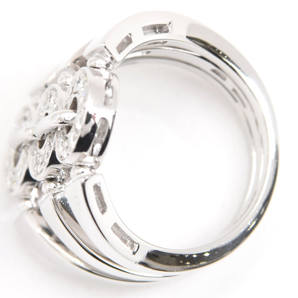 ブルガリ 指輪 レディース アストラーレチェルキ ダイヤ リング 10.5号 ホワイトゴールド BVLGARI 750WG 中古