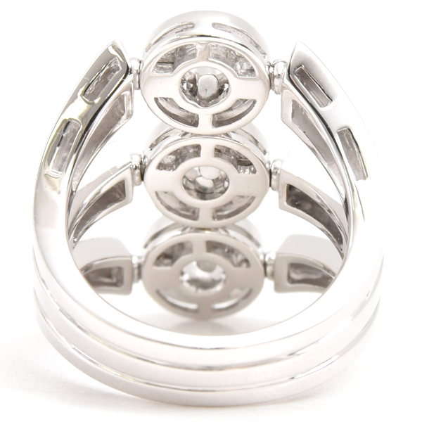 ブルガリ 指輪 レディース アストラーレチェルキ ダイヤ リング 10.5号 ホワイトゴールド BVLGARI 750WG 中古