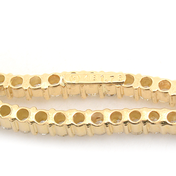 タサキ ブローチ レディース ダイヤ ウェーブデザイン 帯留 D1.76ct 2WAY イエローゴールド TASAKI K18 中古