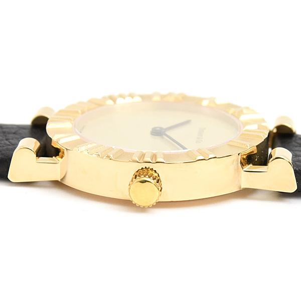 ティファニー 時計 レディース アトラス 電池式 イエローゴールド 18K TIFFANY D288.753 中古