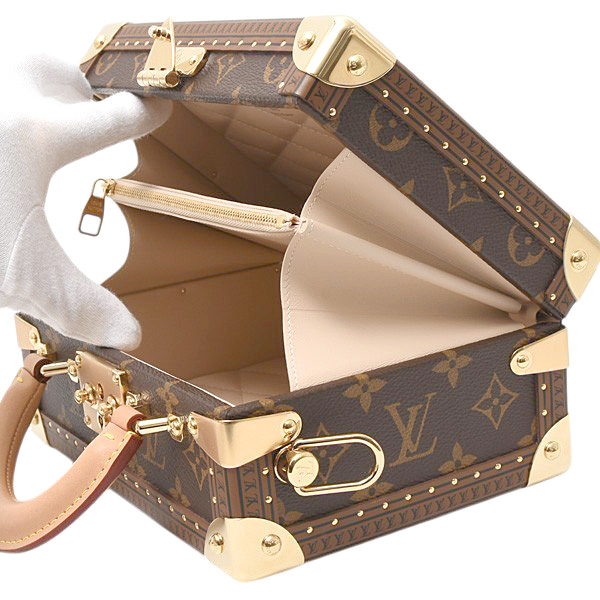 ルイヴィトン バッグ レディース モノグラム プティット ヴァリーズ トランク ハンドバッグ ショルダーバッグ Louis Vuitton M20468 中古