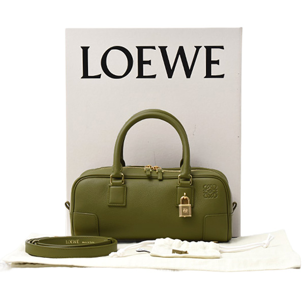 ロエベ バッグ レディース アマソナ23 クロップド バッグ ショルダーバッグ ナパカーフ オリーブ LOEWE A039N23X01 未使用展示品