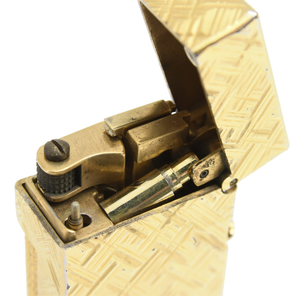 ダンヒル ローラーガスライター モザイクカット ゴールド メンテナンス済み dunhill 中古