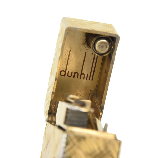 ダンヒル ローラーガスライター モザイクカット ゴールド メンテナンス済み dunhill 中古