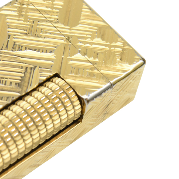 ダンヒル ローラーガスライター モザイクカット ゴールド メンテナンス済み dunhill 中古