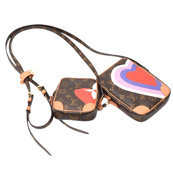 ルイヴィトン バッグ レディース ゲームオンモノグラム パナムセット ショルダーバッグ ハート 2個セット Louis Vuitton M57540 中古