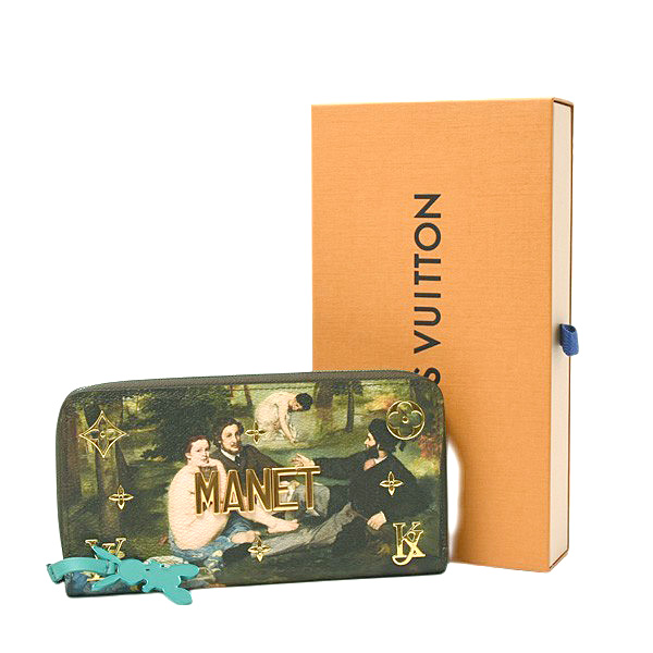 ルイヴィトン 財布 レディース モノグラム マスターズコレクション ジッピーウォレット マネ Manet Louis Vuitton M20468 中古