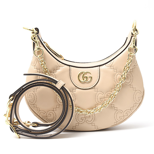 グッチ バッグ レディース GGマトラッセ 2WAYチェーンショルダーバッグ レザー ベージュ GUCCI 739736 未使用展示品