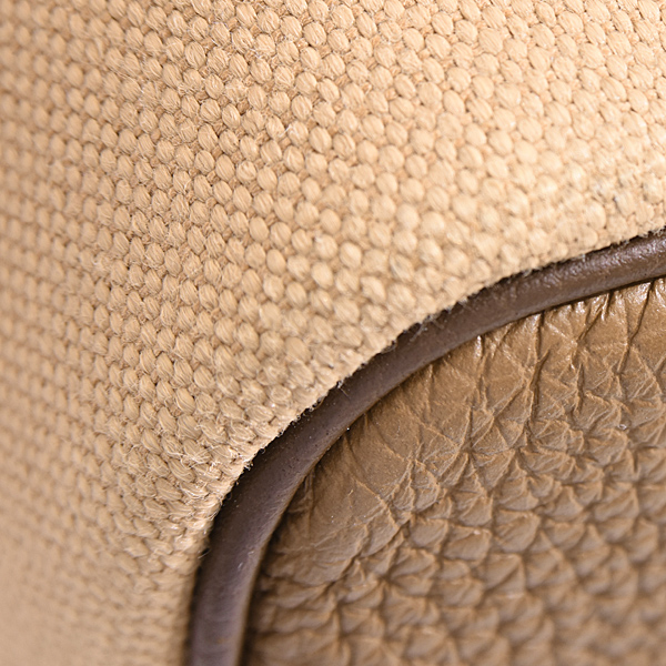 エルメス バッグ レディース メンズ ピュールサングル U刻印 トートバッグ キャンバス ブラウン HERMES 中古