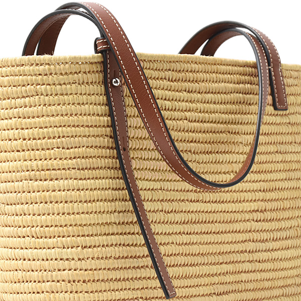 ロエベ バッグ レディース スクエア バスケット スモール カゴバッグ ショルダーバッグ ラフィア LOEWE A223099X02 中古
