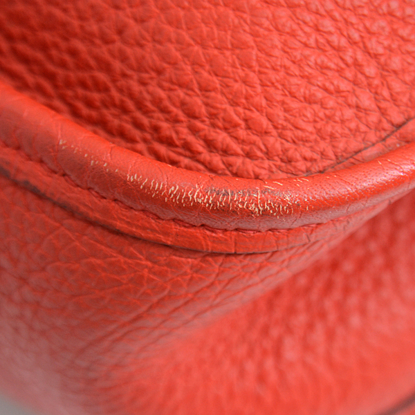 エルメス バッグ レディース メンズ エブリン2 PM ショルダーバッグ □H刻 トリヨン レッド HERMES 中古