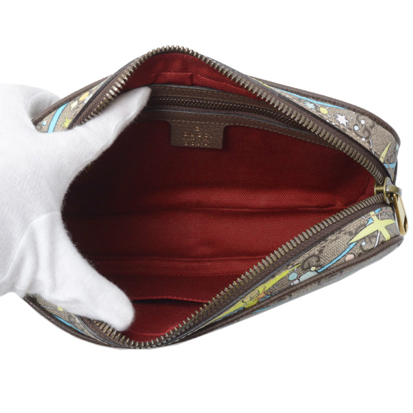 グッチ バッグ レディース メンズ GGスプリーム ディズニーコラボ ドナルドダッグ ボディバッグ GUCCI 602695 中古