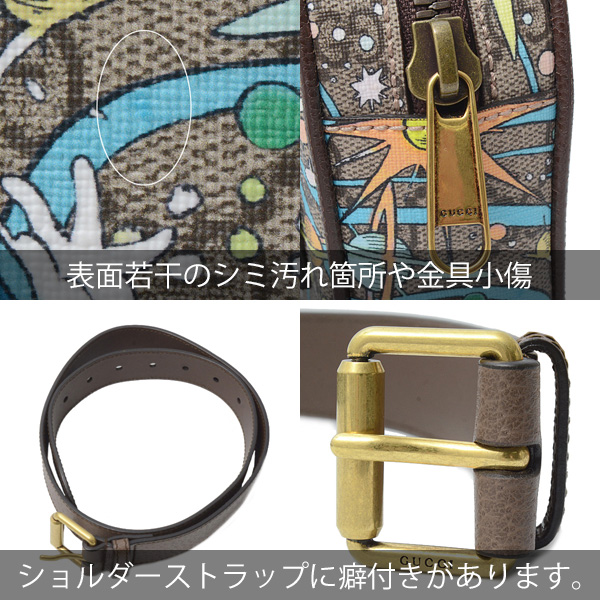 グッチ バッグ レディース メンズ GGスプリーム ディズニーコラボ ドナルドダッグ ボディバッグ GUCCI 602695 中古