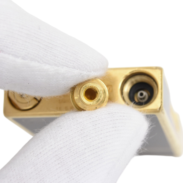 エステーデュポン ローラガスライター ライン2 漆 花柄 ブラックラッカー メンテナンス済み ゴールド S.T.Dupont 中古