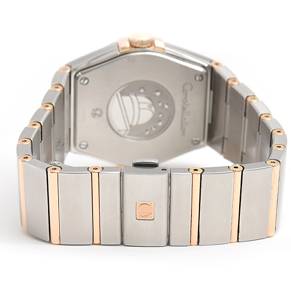 オメガ 時計 メンズ コンステレーション 電池式 シルバー文字盤 SS×PG OMEGA 123.20.35.60.02.001 中古