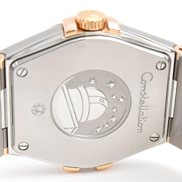 オメガ 時計 メンズ コンステレーション 電池式 シルバー文字盤 SS×PG OMEGA 123.20.35.60.02.001 中古