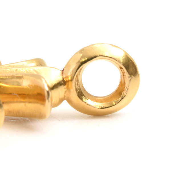 クロムハーツ ペンダント メンズ タイニーファット クロス パヴェダイヤモンド ペンダント トップ イエローゴールド CHROME HEARTS 22KYG 中古