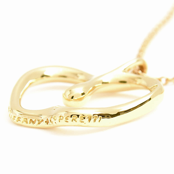 ティファニー ネックレス レディース アップル ペンダント 林檎 リンゴ イエローゴールド 750YG K18 TIFFANY 中古