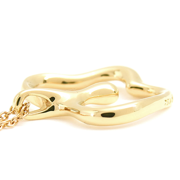 ティファニー ネックレス レディース アップル ペンダント 林檎 リンゴ イエローゴールド 750YG K18 TIFFANY 中古