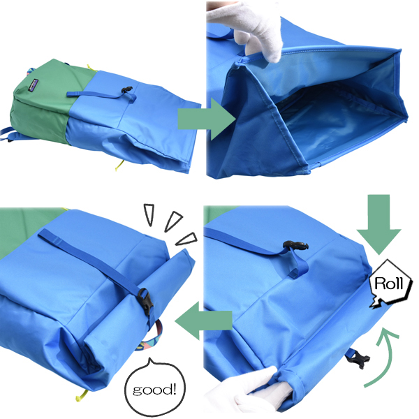 パタゴニア バッグ フィールドスミス ロールトップ パック 30L ブルー グリーン Patagonia 中古