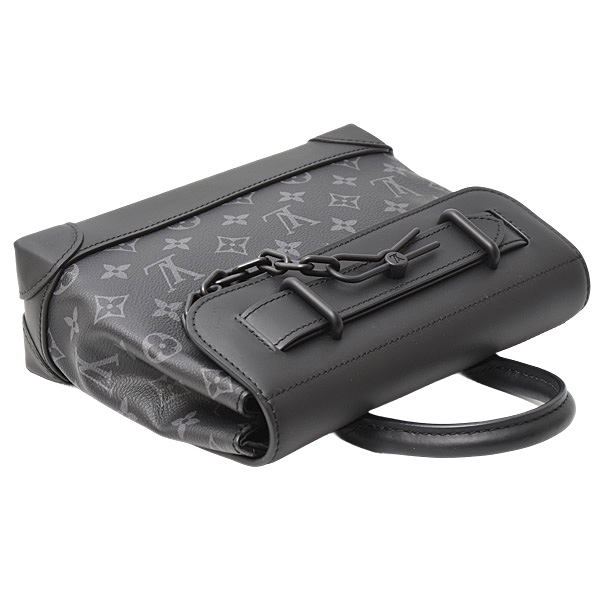 ルイヴィトン バッグ メンズ スティーマー PM ショルダーバッグ ハンドバッグ モノグラムエクリプス Louis Vuitton M46953 中古