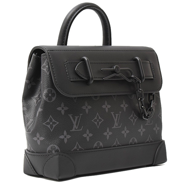 ルイヴィトン バッグ メンズ スティーマー PM ショルダーバッグ ハンドバッグ モノグラムエクリプス Louis Vuitton M46953 中古