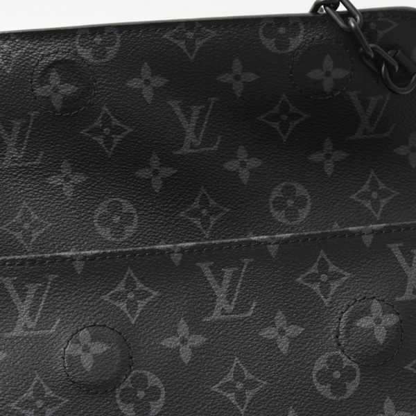 ルイヴィトン バッグ メンズ スティーマー PM ショルダーバッグ ハンドバッグ モノグラムエクリプス Louis Vuitton M46953 中古