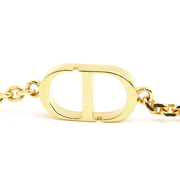 クリスチャンディオール ブレス レディース 2連 PETIT CD ダブル ブレスレット スター クリアストーン ゴールド Christian Dior GP 中古