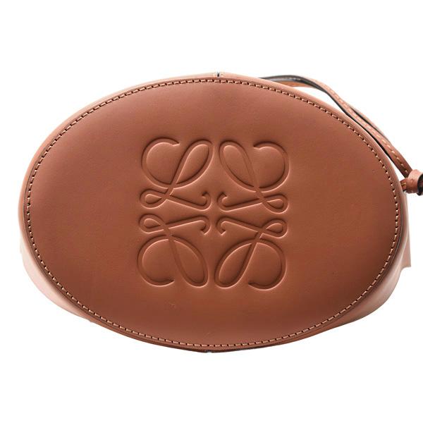 ロエベ バッグ レディース バルーンバッグ スモール ショルダーバッグ キャンバス×カーフ ブラウン LOEWE A710C31X02 中古