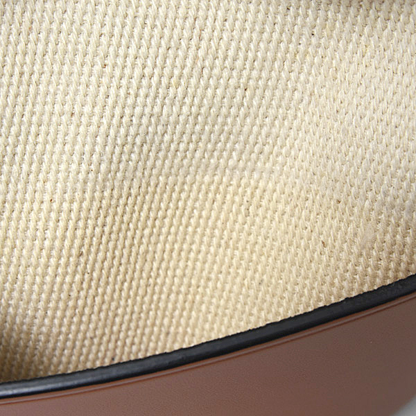 ロエベ バッグ レディース バルーンバッグ スモール ショルダーバッグ キャンバス×カーフ ブラウン LOEWE A710C31X02 中古