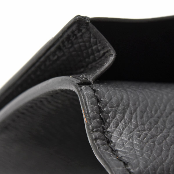 エルメス 財布 メンズ MC2 フレミング 長財布 二つ折り エプソン ブラック D刻印 HERMES 中古