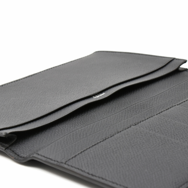 エルメス 財布 メンズ MC2 フレミング 長財布 二つ折り エプソン ブラック D刻印 HERMES 中古