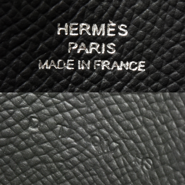 エルメス 財布 メンズ MC2 フレミング 長財布 二つ折り エプソン ブラック D刻印 HERMES 中古