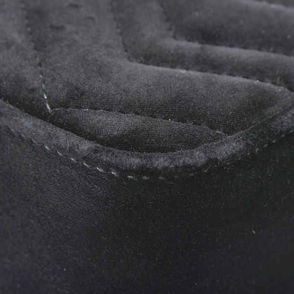 グッチ バッグ レディース GGマーモント チェーンショルダーバッグ ベロア ブラック フラワー GUCCI 443496 中古