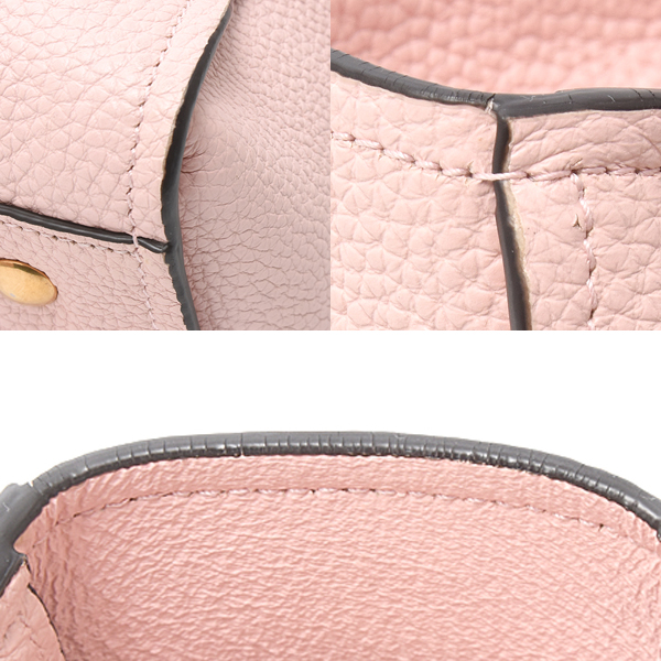 サルヴァトーレ フェラガモ バッグ レディース ガンチーニ ハンドバッグ トートバッグ カーフ ピンク AU-21 0914 Salvatore Ferragamo 中古