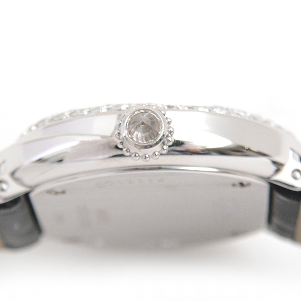 カルティエ 時計 レディース トリニティ ダイヤベゼル 電池式 ホワイト文字盤 ホワイトゴールド Cartier 750WG 中古