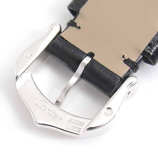 カルティエ 時計 レディース トリニティ ダイヤベゼル 電池式 ホワイト文字盤 ホワイトゴールド Cartier 750WG 中古