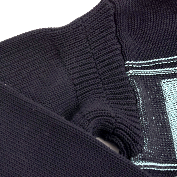 マルニ メンズ クルーネックセーター ニット シェットランド ウール クリーニング済み ナイロン ネイビー グリーン MARNI 中古