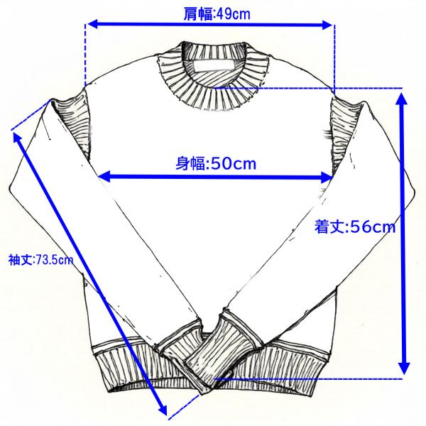 マルニ メンズ クルーネックセーター ニット シェットランド ウール クリーニング済み ナイロン ネイビー グリーン MARNI 中古