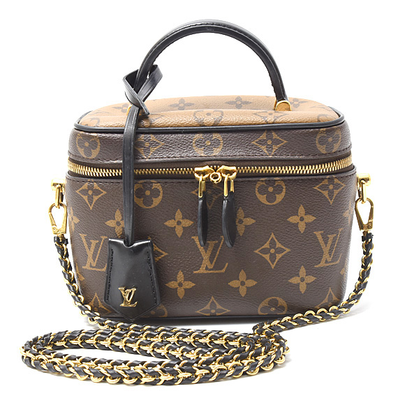ルイヴィトン バッグ レディース モノグラムリバース ヴァニティ NV PM バニティバッグ ショルダーバッグ Louis Vuitton M45165 中古