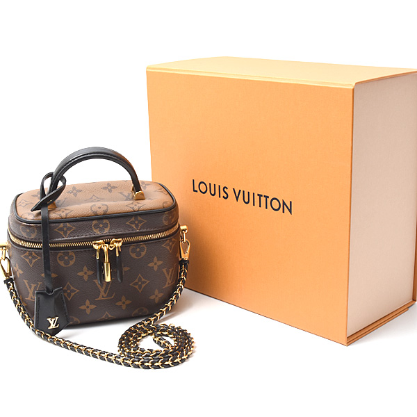 ルイヴィトン バッグ レディース モノグラムリバース ヴァニティ NV PM バニティバッグ ショルダーバッグ Louis Vuitton M45165 中古