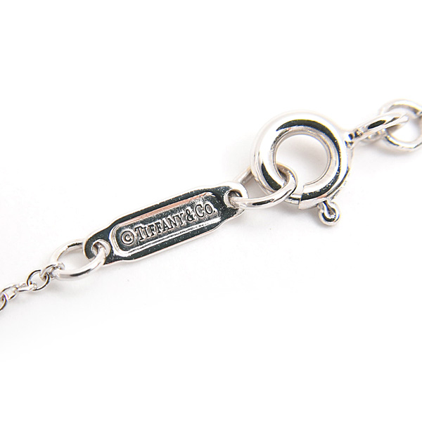 ティファニー ネックレス レディース リターントゥティファニー ダブルハート ダイヤ ペンダント ホワイトゴールド TIFFANY 750WG 中古