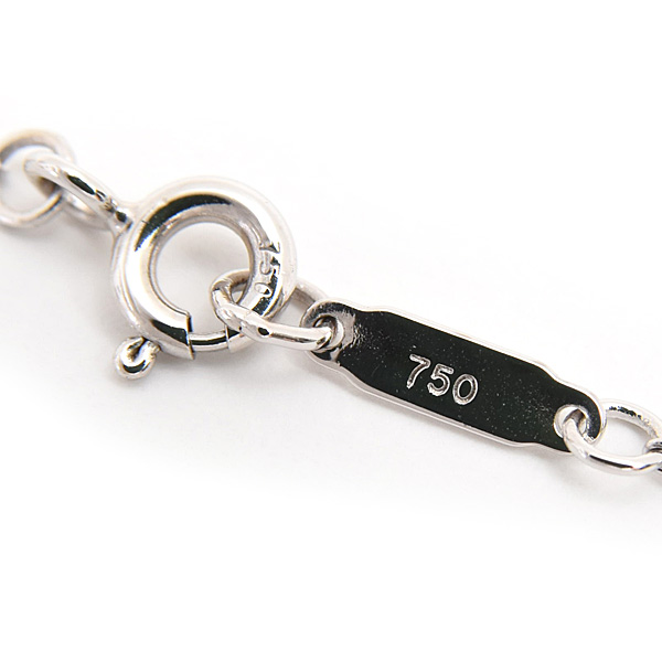 ティファニー ネックレス レディース リターントゥティファニー ダブルハート ダイヤ ペンダント ホワイトゴールド TIFFANY 750WG 中古