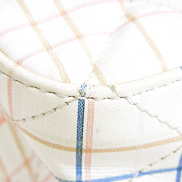 シャネル バッグ レディース マトラッセ チェーンショルダー レザー チェック マルチ CHANEL 中古