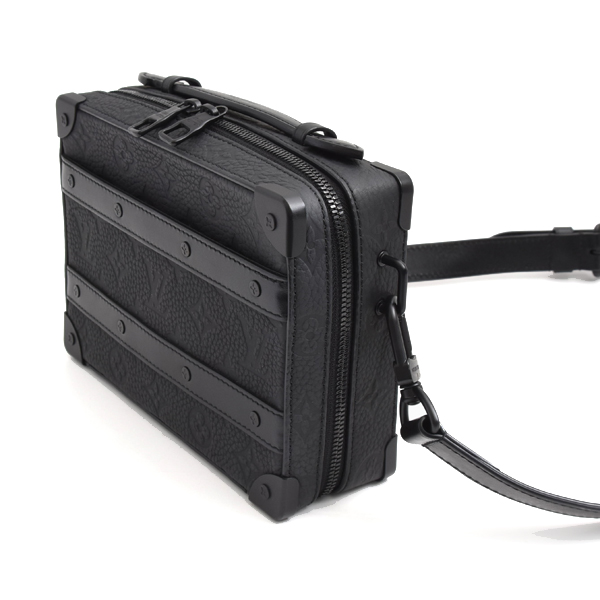 ルイヴィトン バッグ メンズ ハンドル ソフトトランク モノグラムトリヨン ノワール ブラック M59163 Louis Vuitton 中古