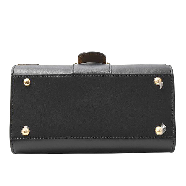 デルヴォー バッグ レディース ブリヨン 2WAYハンドバッグ ファイヤーワークス レザー ブラック Delvaux 中古