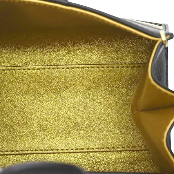 デルヴォー バッグ レディース ブリヨン 2WAYハンドバッグ ファイヤーワークス レザー ブラック Delvaux 中古