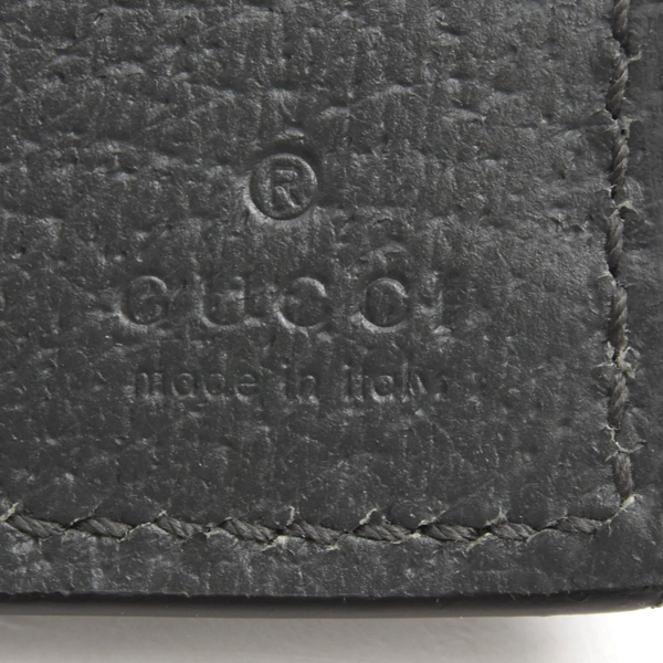 グッチ 財布 メンズ カットアウト インターロッキングG 二つ折り財布 グレー 701420 GUCCI PVC 中古